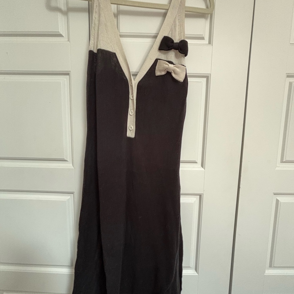 Basel Black and Cream Dress